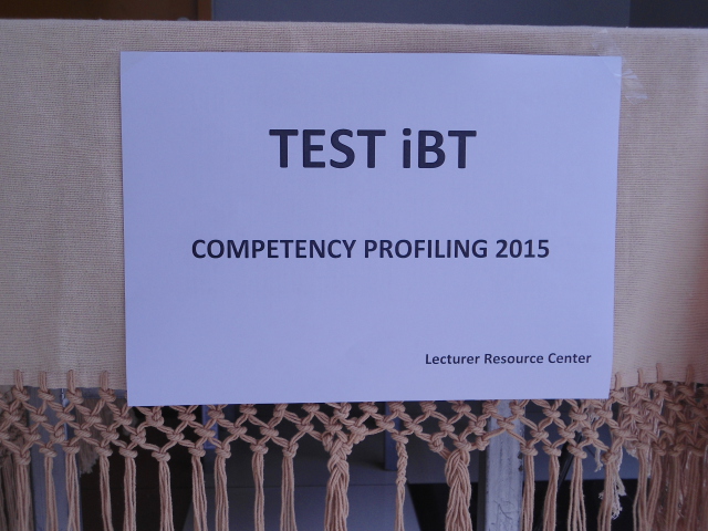 Test iBT - Competency Profiling 2015 Bina Nusantara University